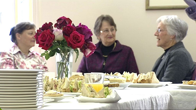 Mourners in Function Room