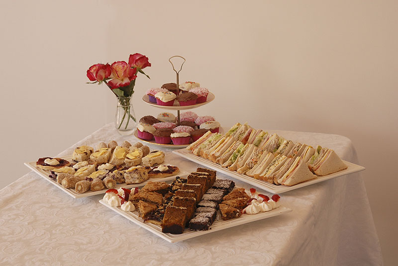 Refreshments on table in Function Room